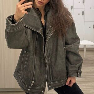 REMAIN Leather Oversized Jacket